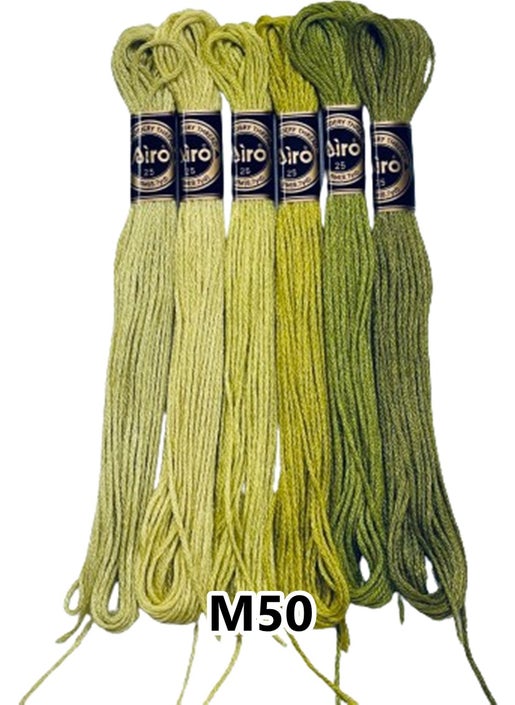 Muline Etamine Cotton Embroidery Thread Thread 6 Piece Set