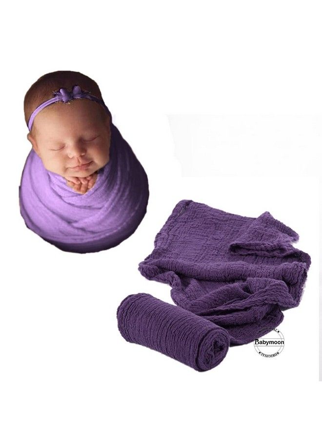 BabyMoon Cheese Cloth Wrap Baby Photography Props Stretch Without Wrinkle Antipilling Breathable Blanket Swaddle Wrap - Image 2