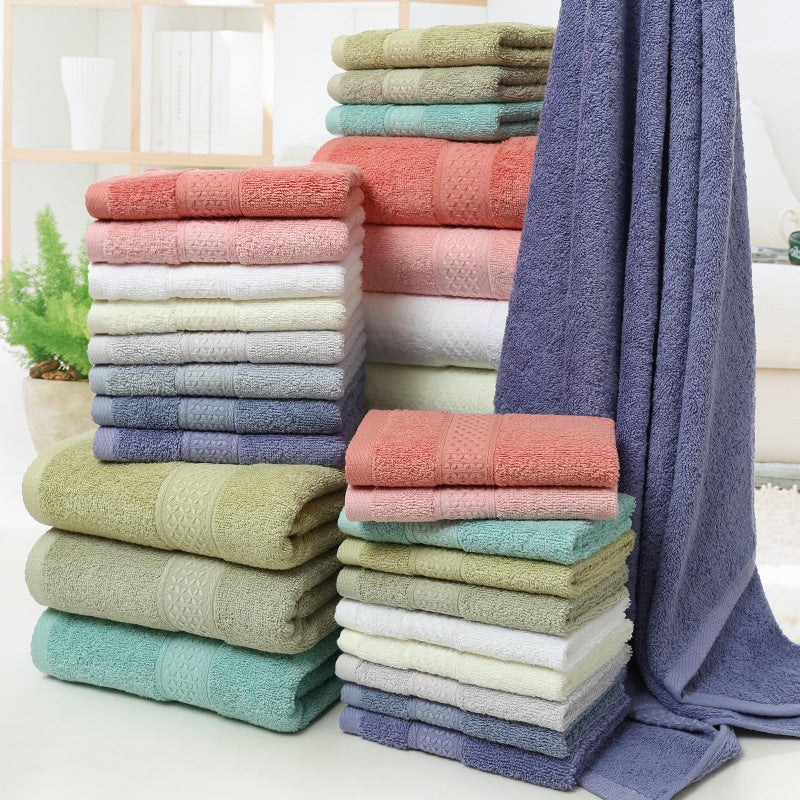 Export Long Staple Cotton 12 Color Set Gift Box Towel Bath Towel Three Piece Set Gift Set Towel Cotton Embroidery Logo - Image 2