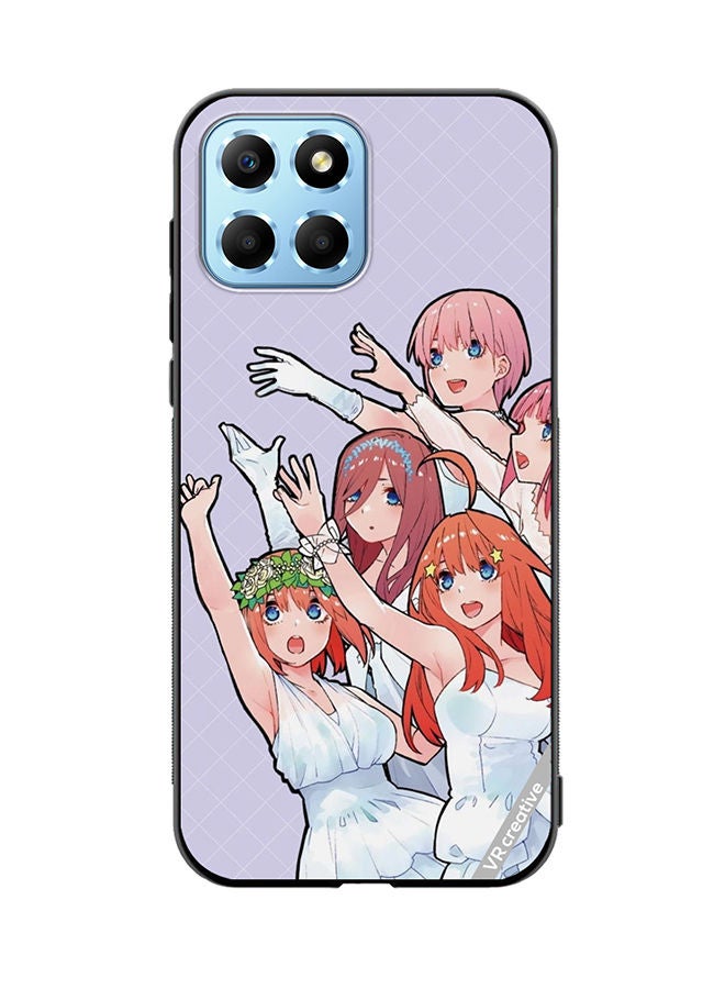 VR CREATIVE Protective Case Cover For Honor X8 5G Go Toubun No Hanayom Design Multicolour - Image 1