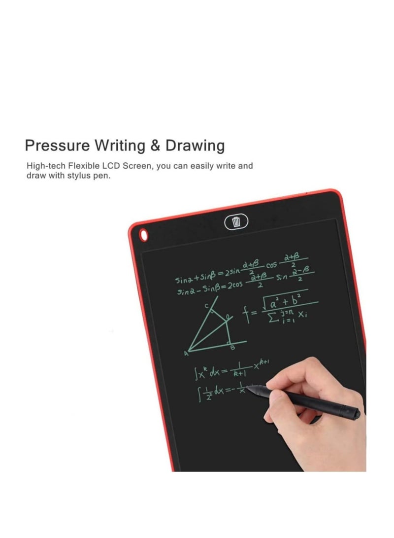 Raxoom LCD Writing Tablet 8.5 Inch, Doodle Pad Portable Erasable Reusable Writing and Drawing Pad, Learning Toys Kids Writing Pad for Boys and Girls (Red  - Image 2