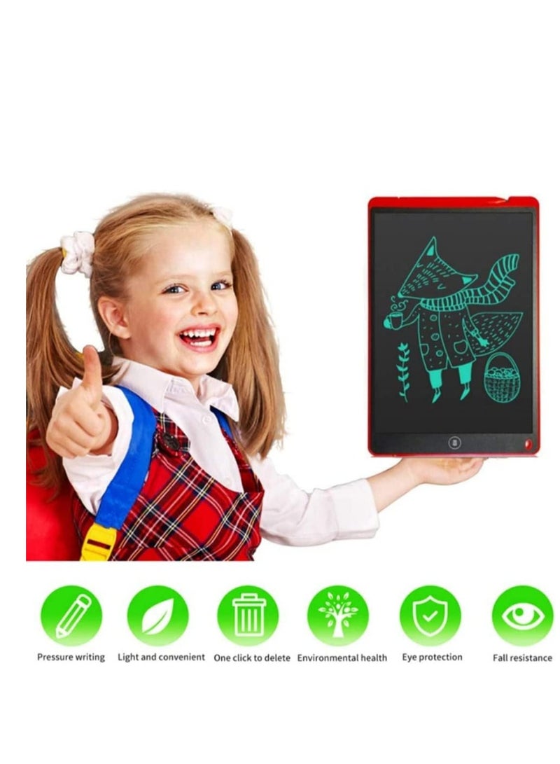 Raxoom LCD Writing Tablet 8.5 Inch, Doodle Pad Portable Erasable Reusable Writing and Drawing Pad, Learning Toys Kids Writing Pad for Boys and Girls (Red  - Image 4