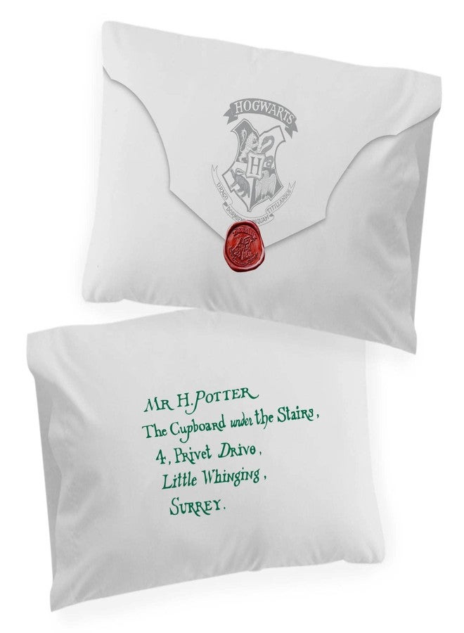 Jay Franco Harry Potter Lettered 2 Pack Pillowcase - Double-Sided Kids Super Soft Bedding (Official Harry Potter Product) - Image 1