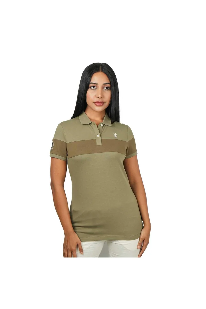 GIORDANO Women's Green Polo Shirt - Size M