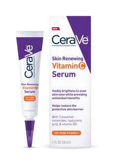 CeraVe Vitamin C Serum with Hyaluronic Acid | Skin Brightening Serum for Face with 10% Pure 30ml