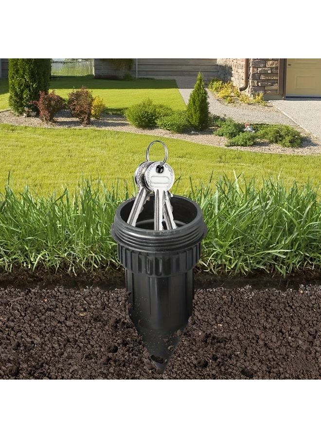 3 Pack Outdoor Garden Key Safe Heavy Duty Plastic Locking Key Hider with Flip Top Lid - Image 3
