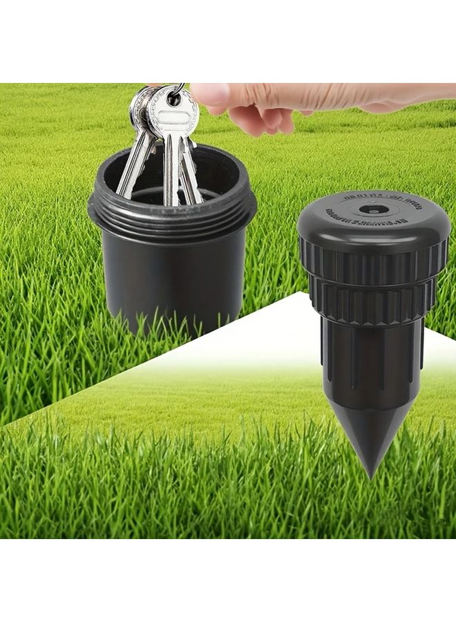 3 Pack Outdoor Garden Key Safe Heavy Duty Plastic Locking Key Hider with Flip Top Lid - Image 5