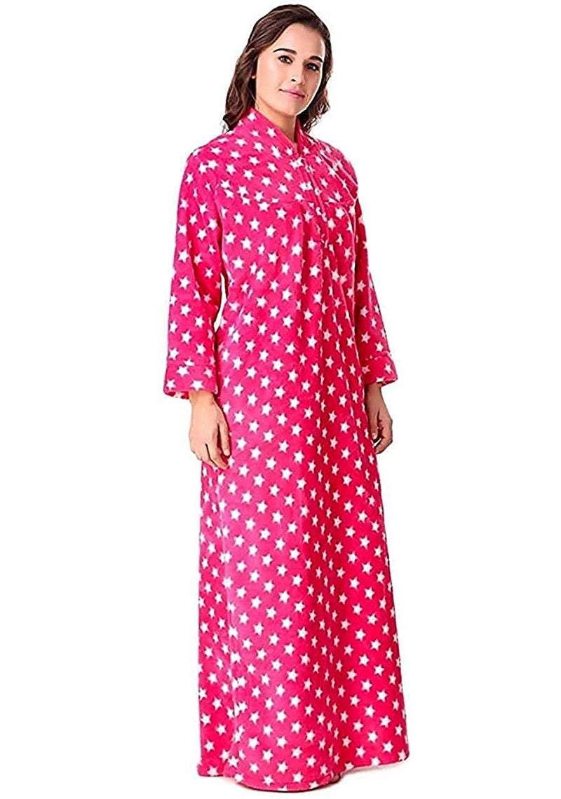 CIERGE Women's Wool Starred Maxi Nighty (Pack of 2) - Image 3