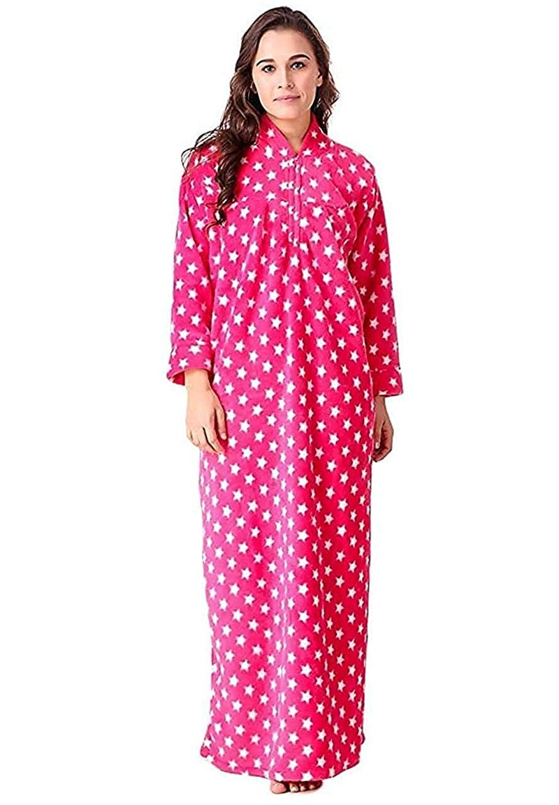CIERGE Women's Wool Starred Maxi Nighty (Pack of 2) - Image 2