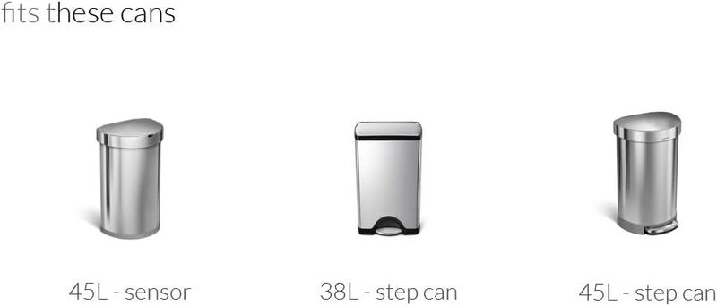 Simple Human Code J 100 Count, Dispenser Pack Custom Fit Liners, Drawstring Trash Bags, 30-45 Liter / 8-12 Gallon, White - Image 4