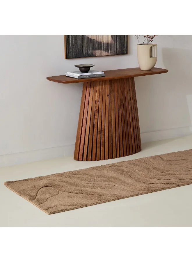 Home Box Milton Waves Knitted Microfibre Rug 75 X 150 Cm
