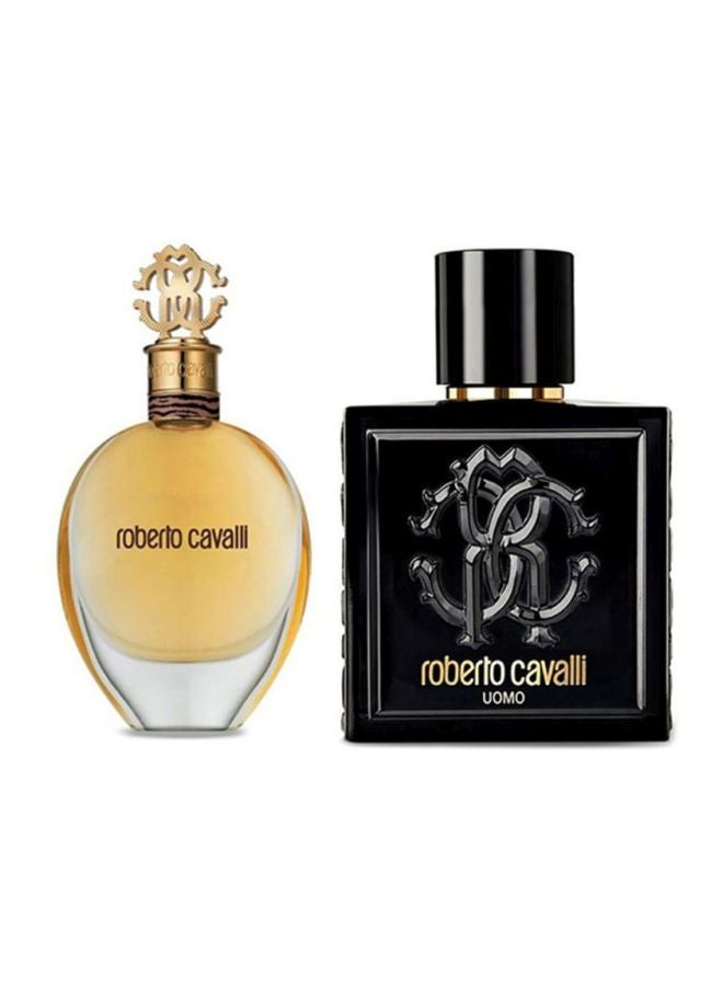 roberto cavalli Uomo & New Edp 1x Roberto Cavalli New EDP (75), 1x Uomo EDP (100)ml - Image 1