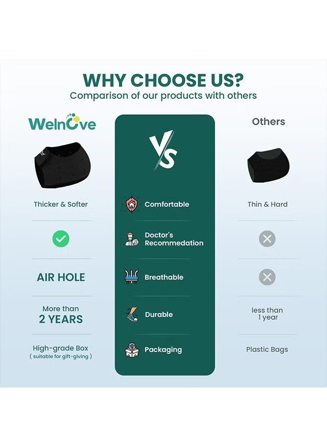 Plantar Fasciitis Gel Heel Protectors Heel Cups for Women Men Heels Spur Pain Relief Heel Inserts Pads for Achilles Tendonitis Dry Cracked Heel Support Cushion L - Image 3