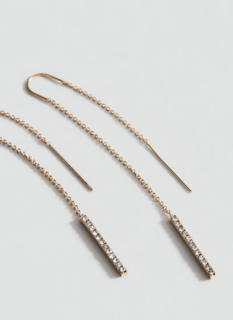 مانجو Pendant crystals earrings