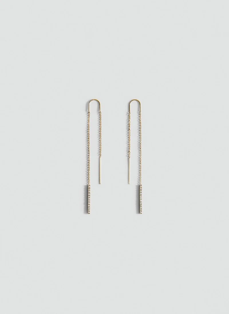 مانجو Pendant crystals earrings