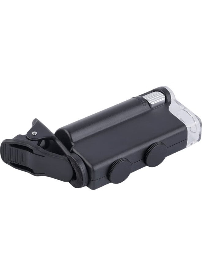 MIXOUT عدسة مكبرة ميكساوت 60X و 100X عالية التكبير، فحص عالي الدقة مع ضوء LED، ضوء UV، ميكروسكوب قابل للتثبيت على الهواتف الذكية - Image 2