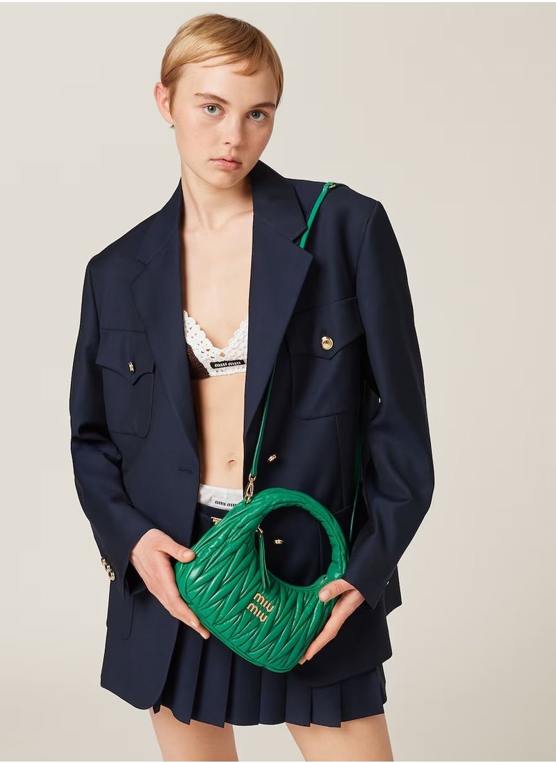MIU - MIU Wander nappa leather hobo Shoulder Bag - Image 1