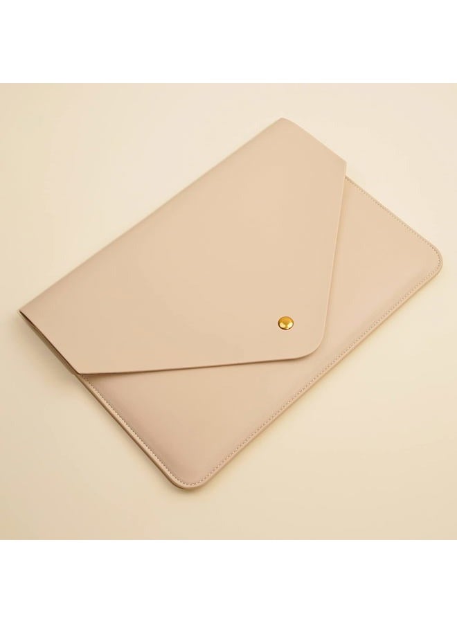Benfan Laptop Sleeve 13 Inch Compatible with New 2024 MacBook Air 13, New MacBook Pro 13, Dell XPS 13 with Small Pouch, Mouse Pad and Cord Organizer, Color Beige - Image 3