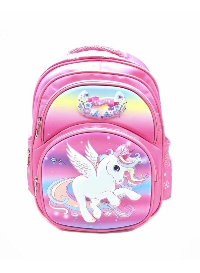 Schoolbag Grade 1-3 Daughter Boy Grade 3-4 Cartoon Backpack Breathable Spine Bag-Color:Unicorn  - Image 1