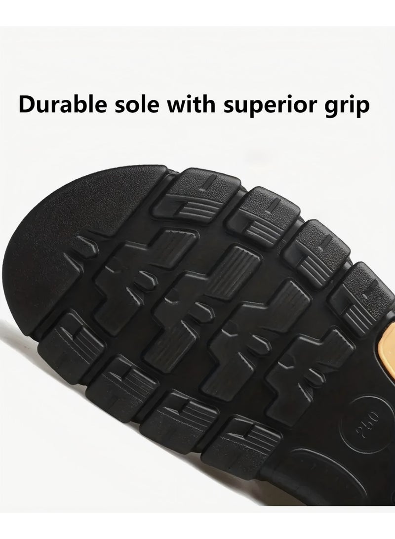 Nakhl Men's Flat Sandals,Open Toe Water Sandal,Arch Support Man Walking Sandals,Breathable Mesh Beach Sandalias,Non-Slip Casual Sandals For Men,Sports Sandals With Adjustable Back-Strap,Pool Slide Adjustable Flat Shoes - Image 4