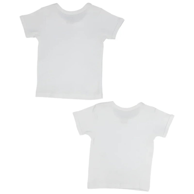 الصياد علبة من 2 - قميص داخلي عادي أبيض بأكمام قصيرة للاطفال - Image 2