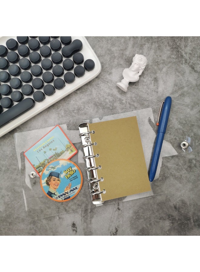 Zelten 1 Pack A7  45 Sheets/90 Pages Kraft Loose Leaf Punched Paper Refills Paper for 6 Hole Binder Personal Organizer Diary Notebook Refillable Planner - Image 3