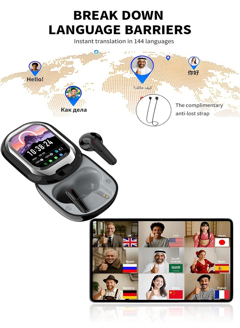 هيروكس سماعة الترجمة الذكية متعددة الوظائف المزودة بالذكاء الاصطناعي يمكنها تلقي الرسائل وإجراء المكالمات ودعم الترجمة بأكثر من 140 لغة - Image 2