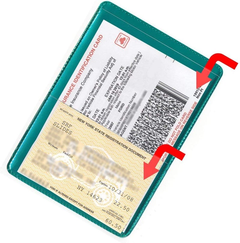 SMART+ StoreSMART® - Metallic Green Back Auto Insurance & ID Card Holder - Single Pack - RFS20-MG1 - Image 2