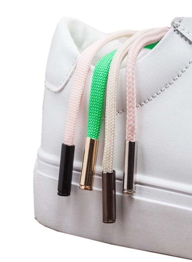 Decker DIY Metal Aglets Shoelace Cylindrical Tips head Tip Protector -Set of Four Tips Easy to Install (Gold) - Image 3