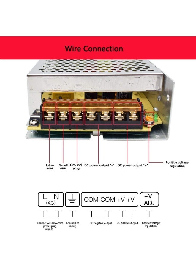melfi Power Supply Ac/Dc Led Driver Reliable Power Supply For Led Lighting Systems Perfect For Commercial Residential And Industrial Applications 24V 5A - Image 5