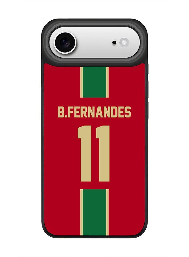 Stylizedd iPhone Air Case, [Compatible with MagSafe] Slim Magnetic cover Phone Case iPhone Air -Football  Portugal, B.Fernandes - Image 1