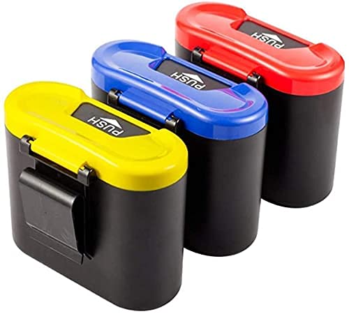 Ritmo Car Trash Bin Can Car Organizer Car Dustbin Can with Clip Auto Trash Bin Accessories for Garbage Bag Lid Automatic Rubbish Organizer Storage - Image 1