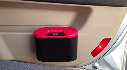Ritmo Car Trash Bin Can Car Organizer Car Dustbin Can with Clip Auto Trash Bin Accessories for Garbage Bag Lid Automatic Rubbish Organizer Storage - Image 5