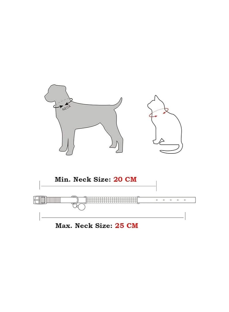 Generic Adjustable Cat Collar Small Dog Collar with Bell Rhinestone Soft Velvet Pet Cat or Small Dog Necklace black - Image 4