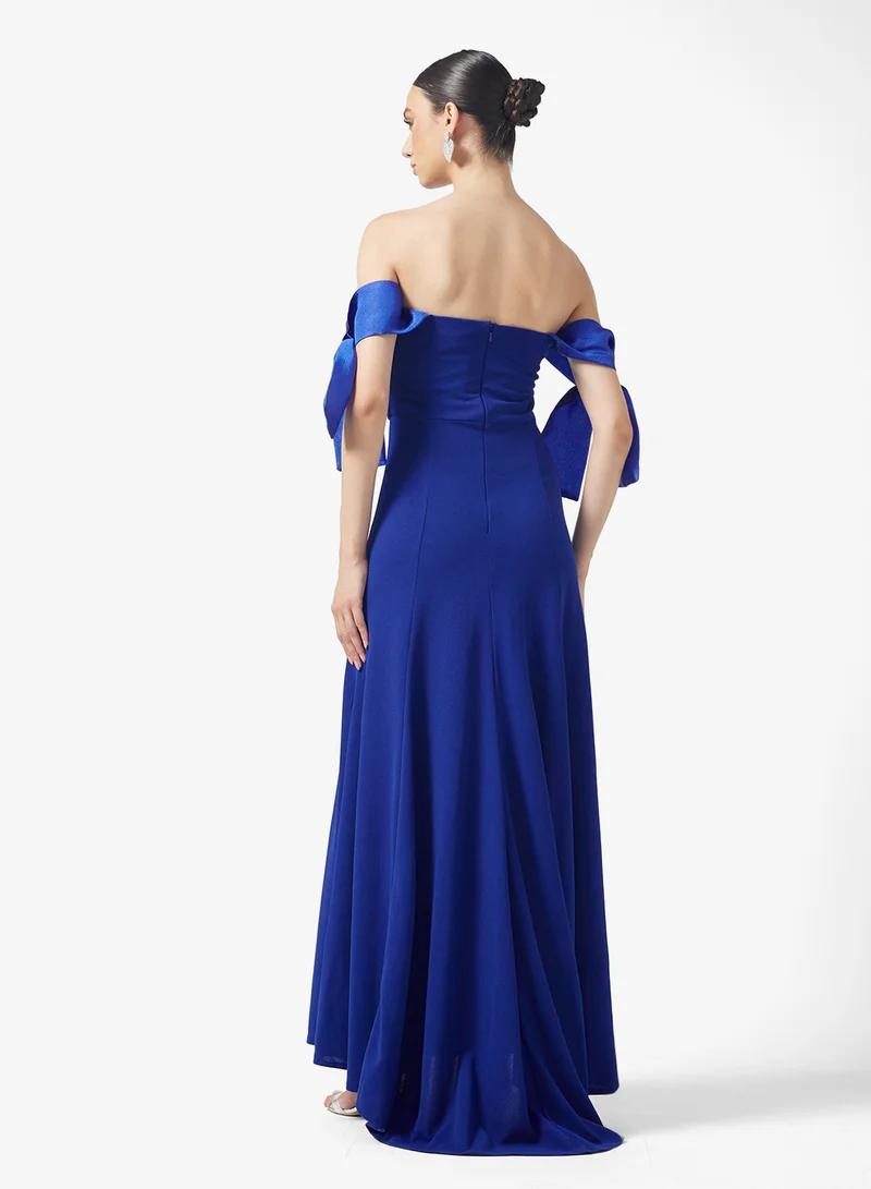Namshi x Drapped Off Shoulder Bodycon Dress