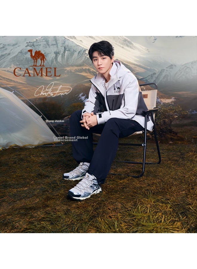 camel Camel Wang Junkai Same Style - Kunlun Mountain Hiking Shoes, Water-resistant, Non-slip, Outdoor Sports Climbing Shoes For Men And Women, Size 41 - Image 1