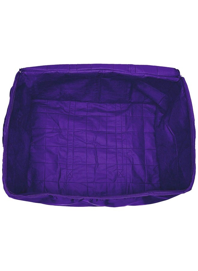 Kuber Industries Kuber Industries Parachute Big Underbed Rectangular Moisture Proof Storage Bag with Zippered Closure and Handle (Royal Blue, CTKTC6327, Standard)  - Image 3