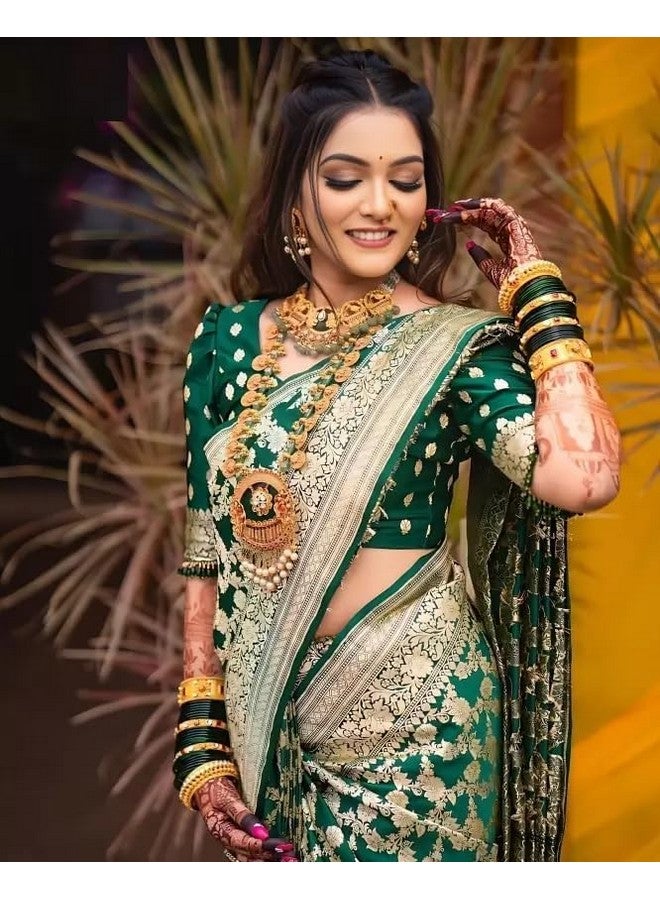 Avantika Fashion Women's Kanjivaram Soft Pure Silk Banarasi Sarees With Blouse Piece - Image 3