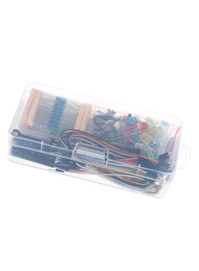 830 Breadboard Set Electronics Component Starter DIY Kit with Plastic Box Compatible with Arduino UNO R3 Component Package