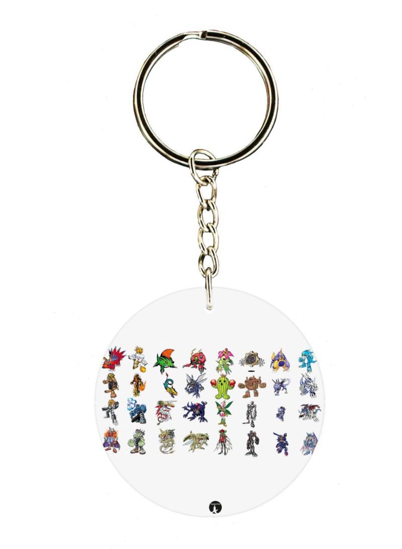 RKN Anime Digimon Printed Keychain