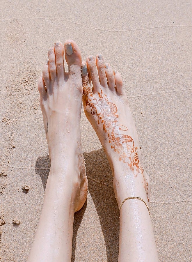 MEVECCO Link Chain Anklet 14K Gold Plated Boho Cute Dainty Mariner Chain Foot Ankle Bracelet Women - Image 2