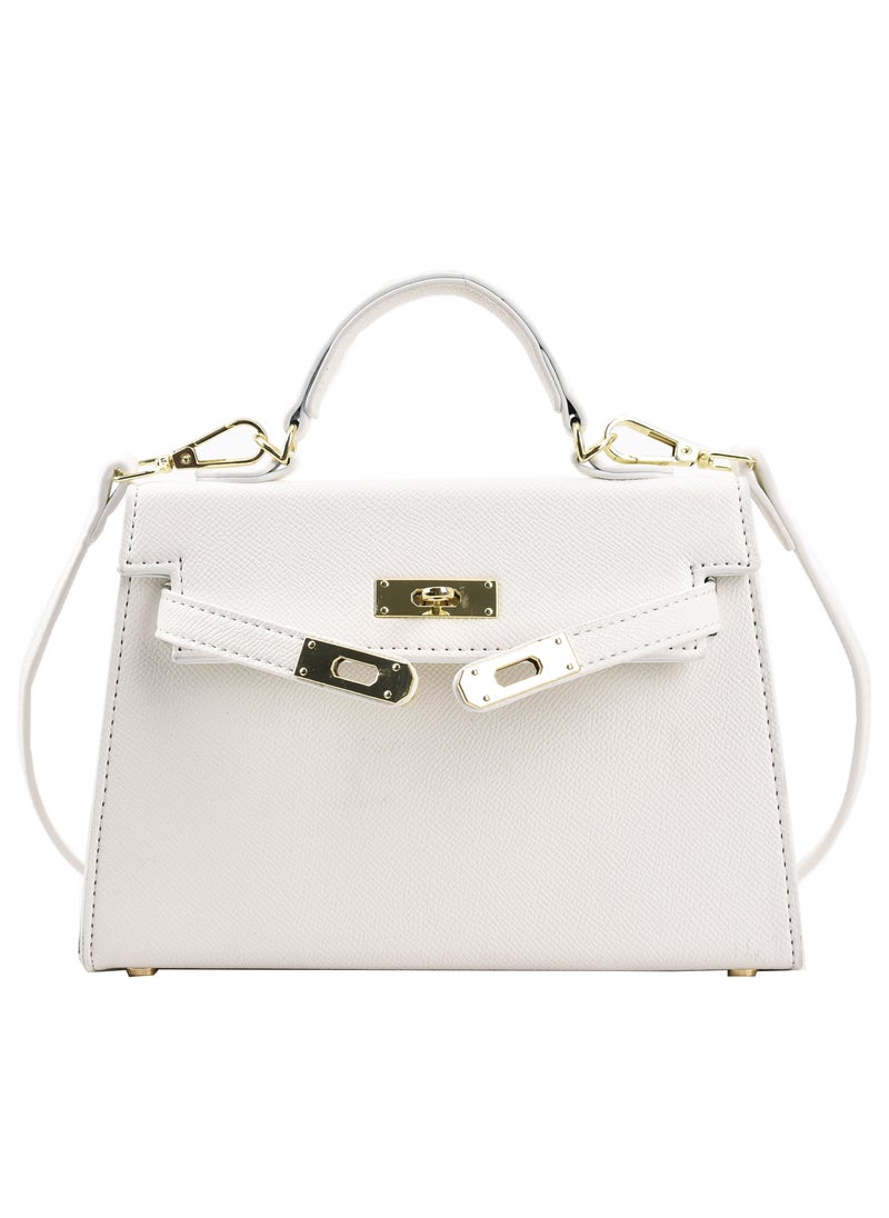 VIDSID VIDSID Women's PU Leather Satchel Handbag Crossbody Handbag Shoulder Bag Fashion Bag for Women（white）  - Image 1