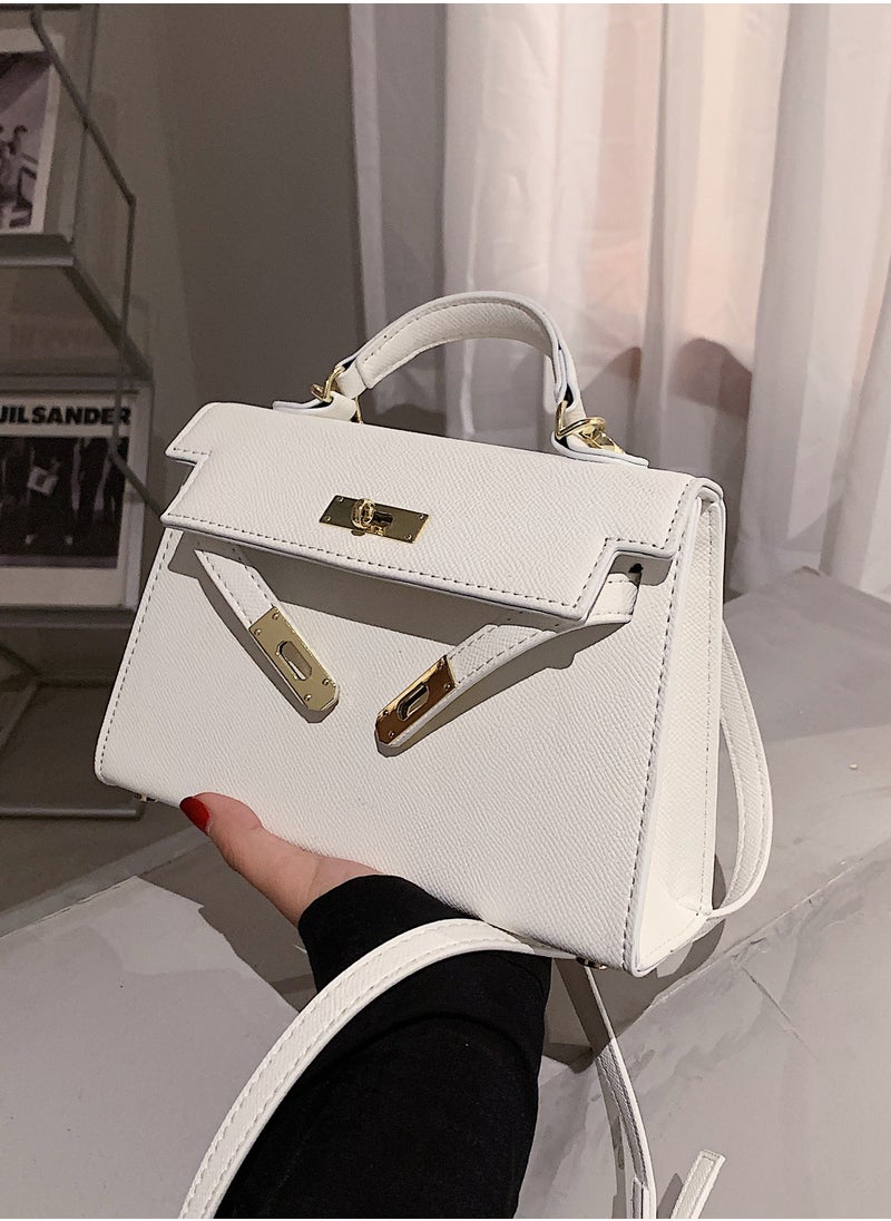 VIDSID VIDSID Women's PU Leather Satchel Handbag Crossbody Handbag Shoulder Bag Fashion Bag for Women（white）  - Image 4