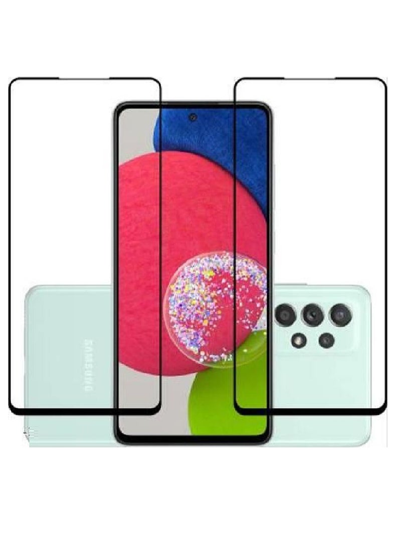 Super 2 Pieces Tempered Glass Screen Protector 5D Designed For Samsung Galaxy A52s Full Glue Edge to Edge Full Screen Coverage And Bubble Free - Image 1