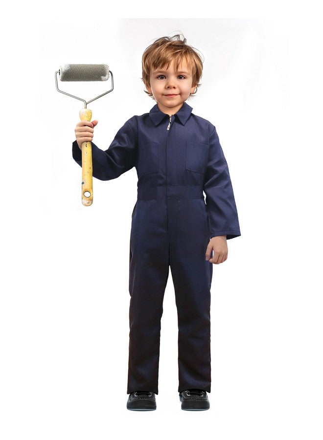 VZQI Kids Coveralls For Boys Navy Coveralls Mechanic Suit Halloween Lightweight Coveralls Jumpsuit - Image 1