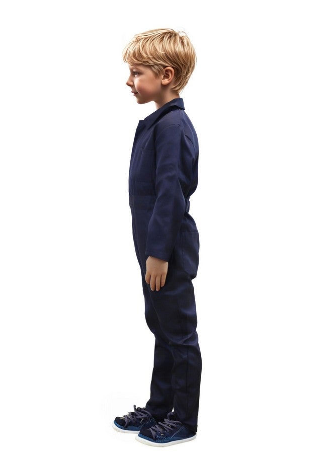 VZQI Kids Coveralls For Boys Navy Coveralls Mechanic Suit Halloween Lightweight Coveralls Jumpsuit - Image 5