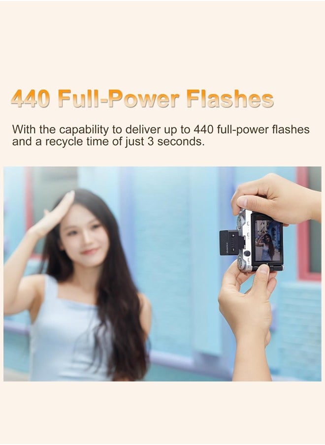 Godox Godox iM20 Camera Flash, USB C Charging Built-in Battery with 5 Levels Flash Power for Canon/Sony/Fuji/Nikon/Panasonic/Olympus, for Cameras with Single-Contact Hotshoe  - Image 5