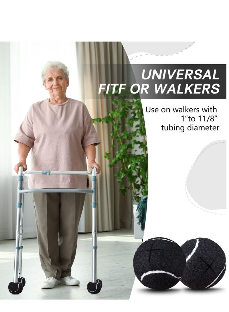 Generic 8 Pieces Precut Walker Tennis Balls  for Furniture Chairs Leg, Tennis Ball for Non Slip Rubber Glide Tennis Ball Coverings for Desks Stools Tables Floor Protector (Black) - Image 5
