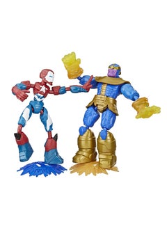 AVENGERS Iron Patriot vs Thanos Bend and Flex Action  - Image 1