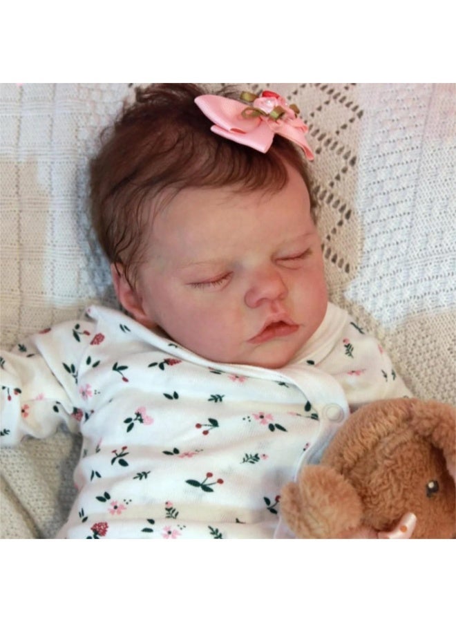 CUNUUDOOL 18 Inch Realistic Reborn Dolls Silicone Vinyl Full Body Girls Real Life Reborn Doll Anatomically Correct Dolls That Look Real Sleeping Babies For 3+ Years Old Girls. - Image 1